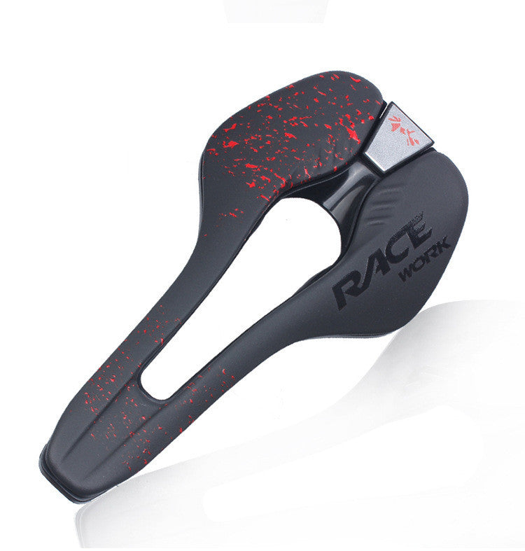 Bicycle Eating Saddle Cushion, Microfiber Leather, Hollow, Comfortable, Breathable, Foldable