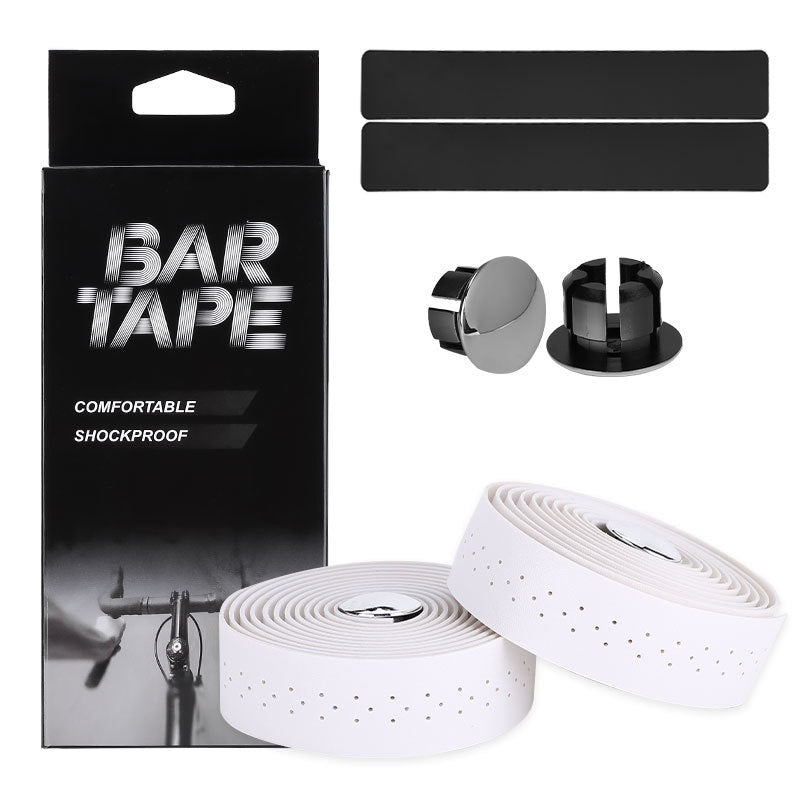 Bicycle Road Race PU Leather Texture Perforated Bar Tape