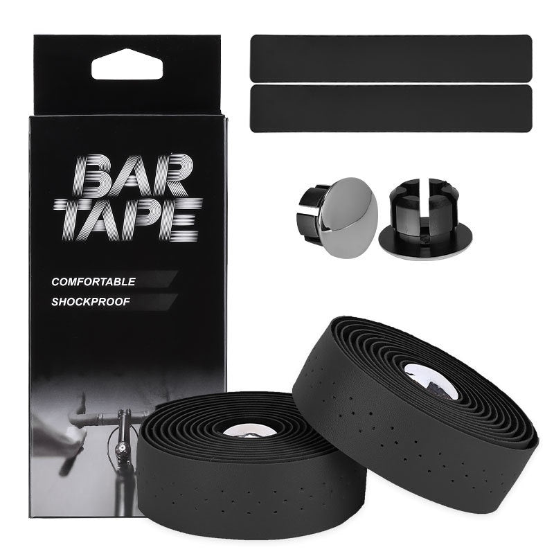 Bicycle Road Race PU Leather Texture Perforated Bar Tape