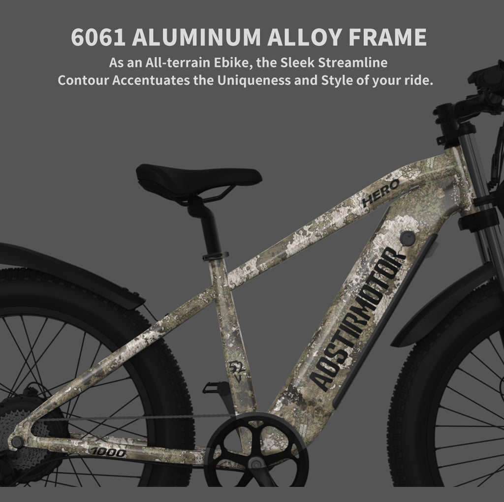 52V All-Terrain E-Bike  26x4.0 Fat Tire Electric Bike 20 AH Extended-Range Battery & Hydraulic Disc Brakes